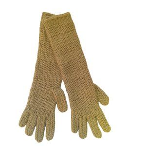 Gap Elbow Length Wool/Metallic Blend Knit Gloves NEW